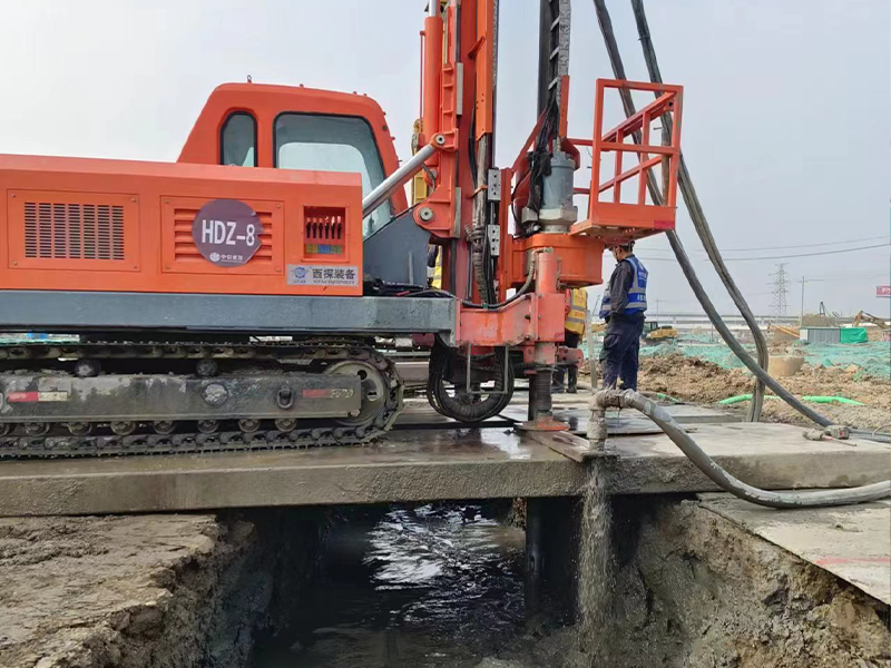 南京市浦口區某工地MJS基坑底板止水樁施工
